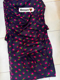 Floral Acryalic Marina Stuff Flower Printed Shirt & Trouser