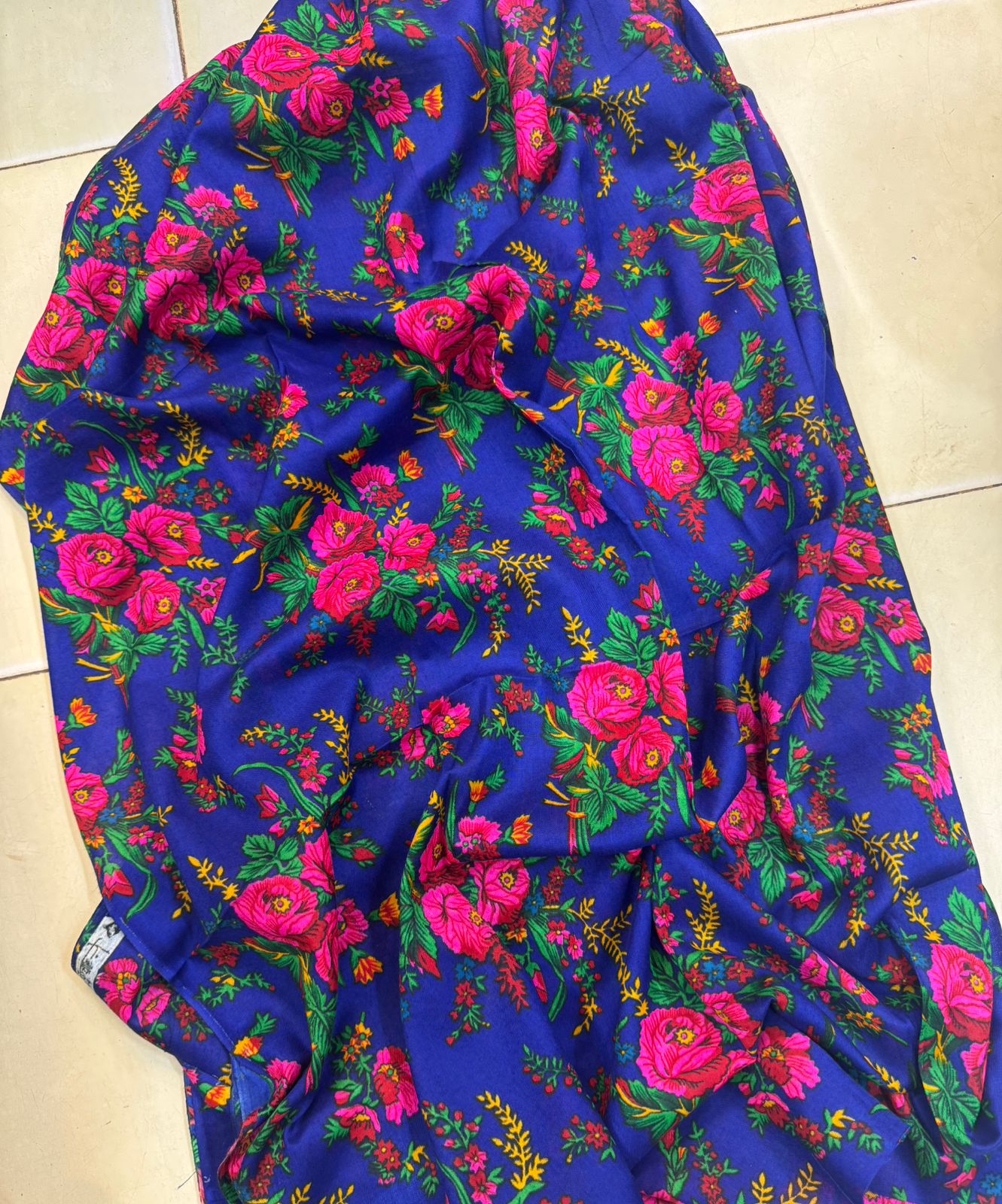 Floral Acryalic Marina Stuff Flower Printed Shirt & Trouser