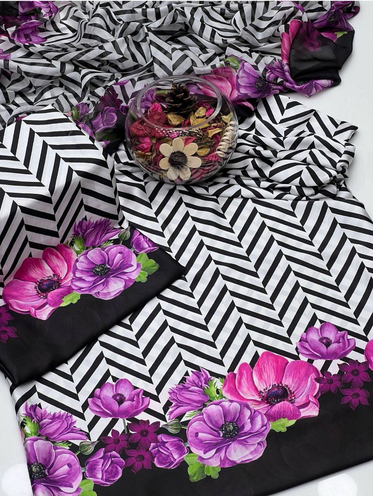 Floral Tie & Dye Digital Print Batch 2