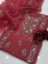 Fancy Handmade LCD Gota Organza 2 Piece