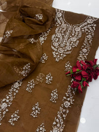 Fancy Handmade LCD Gota Organza 2 Piece