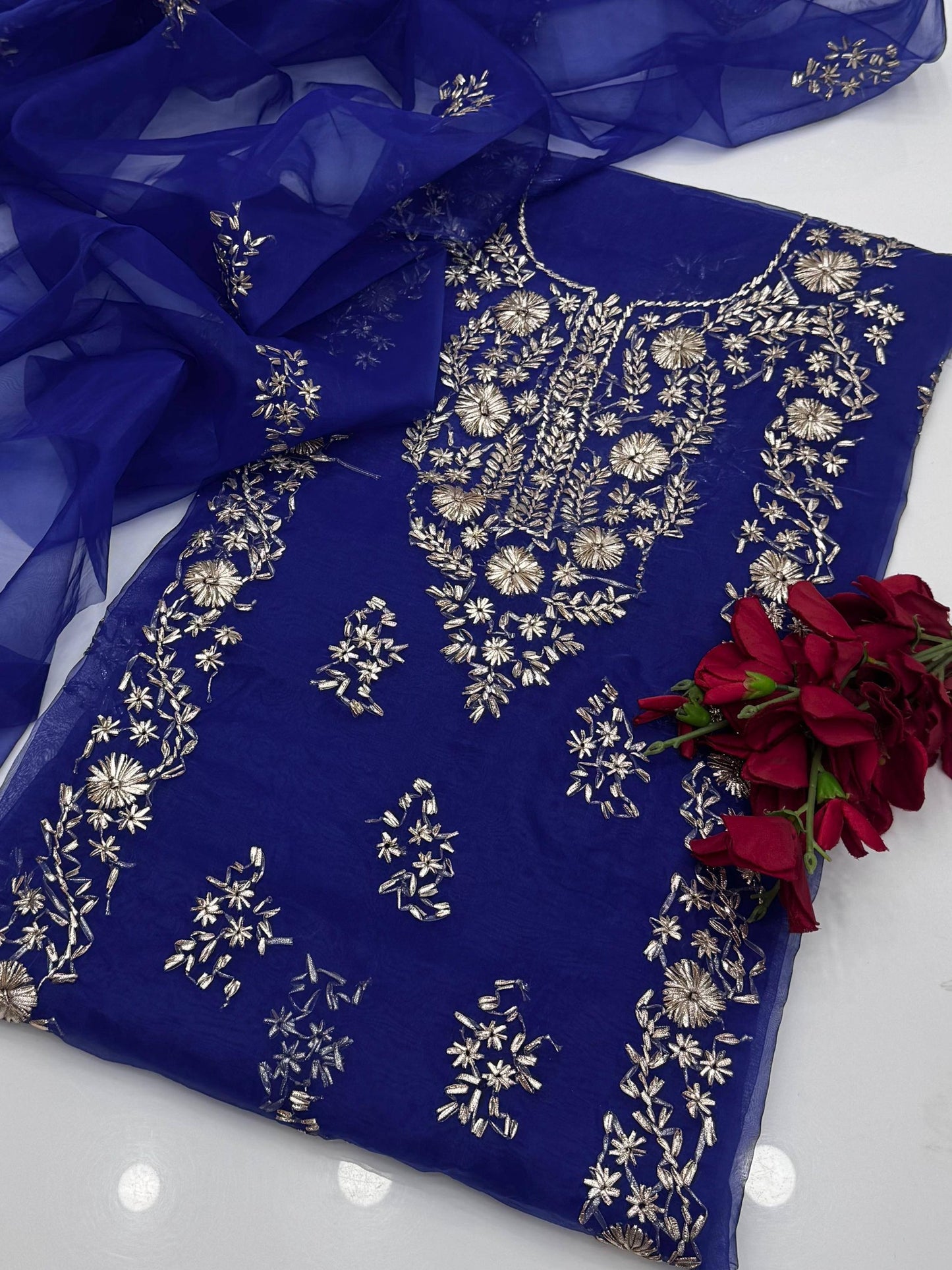 Fancy Handmade LCD Gota Organza 2 Piece