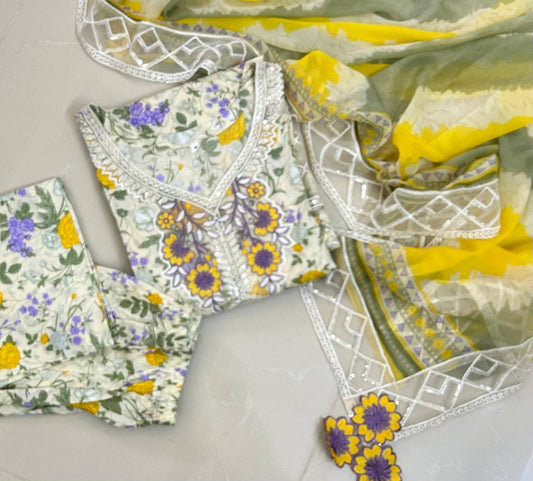 Hot Embroidered lawn Dress 3 Piece