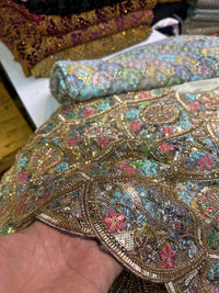 Indian Multi Cut Dana with Laser aplic 3 Piece