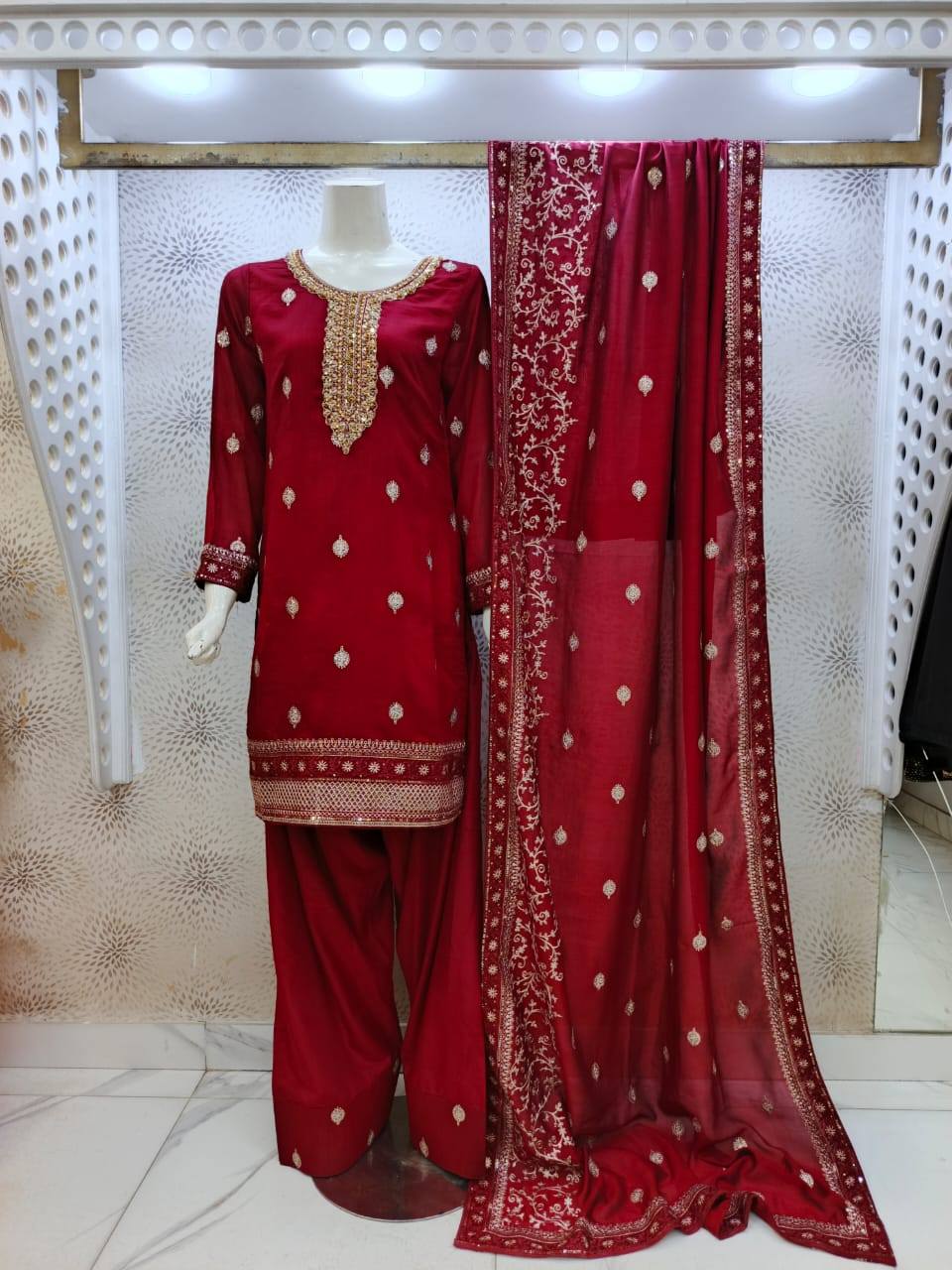 Premium Indian Silk 3 Piece Suit