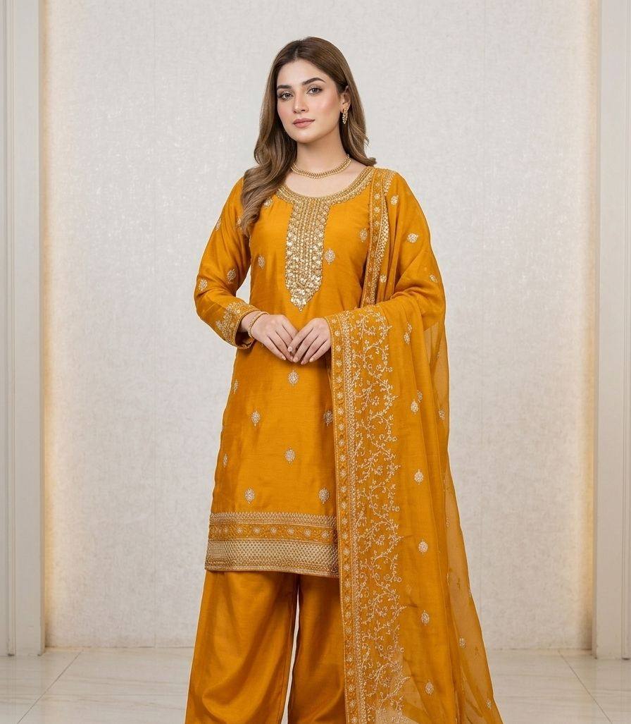 Premium Indian Silk 3 Piece Suit