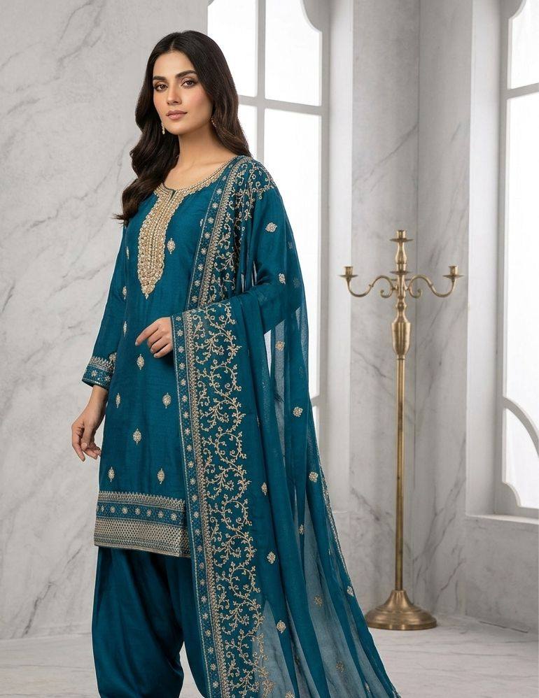 Premium Indian Silk 3 Piece Suit