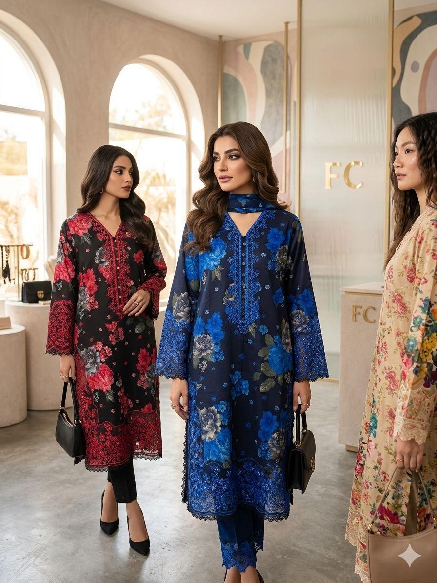 Lawn Embroidered Suit