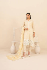 Un-Stitched Daman & Boti Embroidered Rotary Printed Lawn 3 Piece