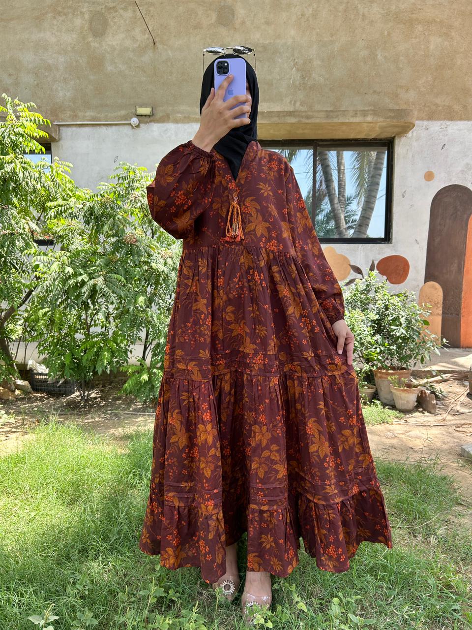 STITCHED DIGITAL PRINTED MAXI BY TAWAKKAL FABRICS