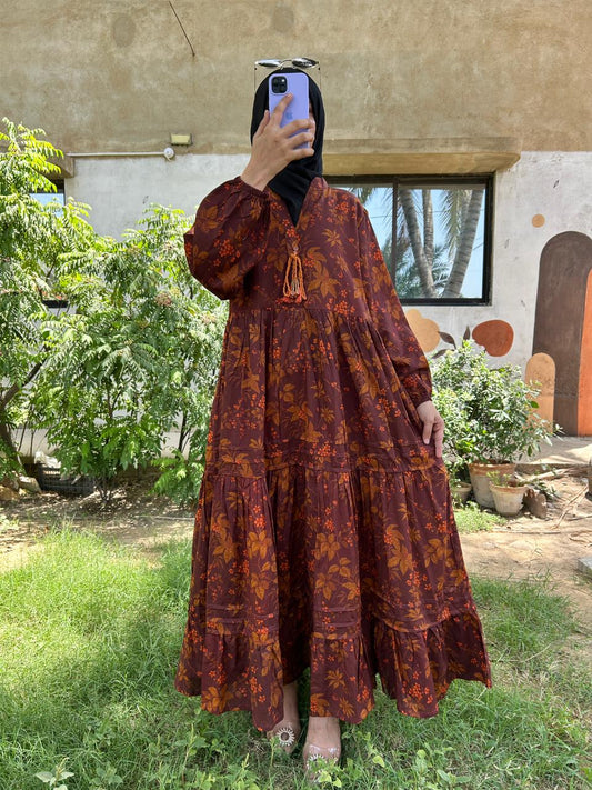 STITCHED DIGITAL PRINTED MAXI BY TAWAKKAL FABRICS