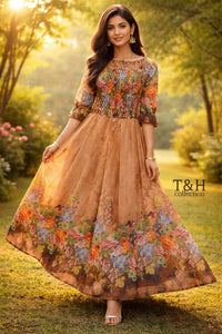Elastic Long Maxi Chiffon inner malai