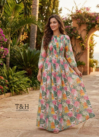 Elastic Long Maxi Chiffon inner malai