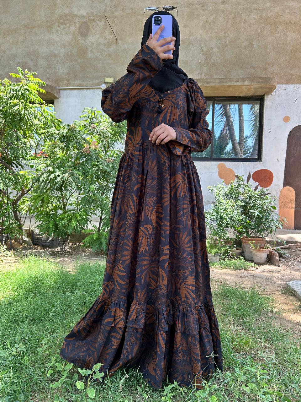 STITCHED DIGITAL PRINTED MAXI BY TAWAKKAL FABRICS