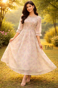 Elastic Long Maxi Chiffon inner malai