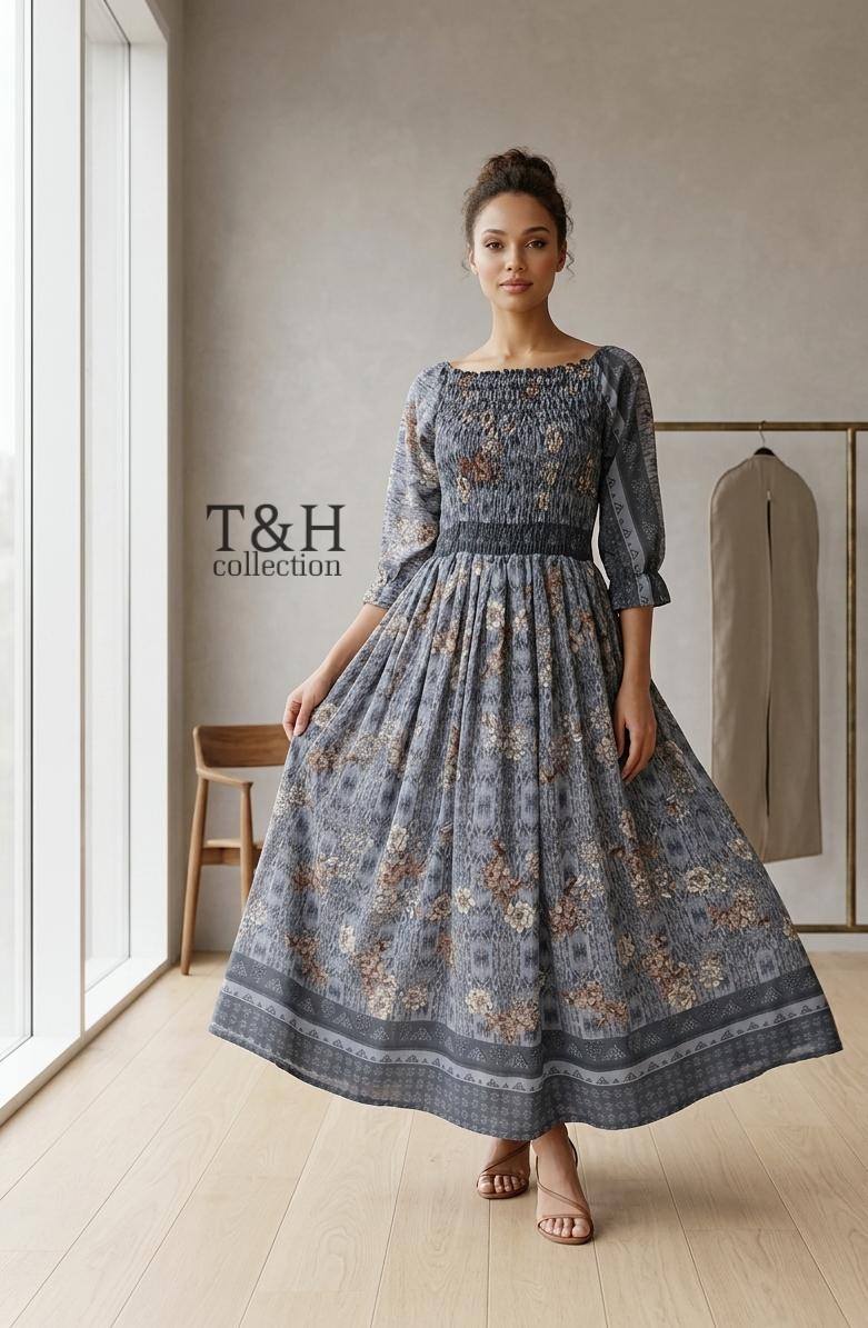Elastic Long Maxi Chiffon inner malai