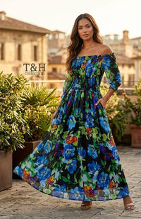 Elastic Long Maxi Chiffon inner malai