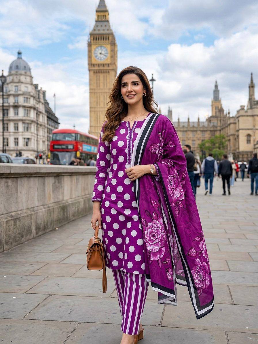 Nishat Lawn 3 Piece