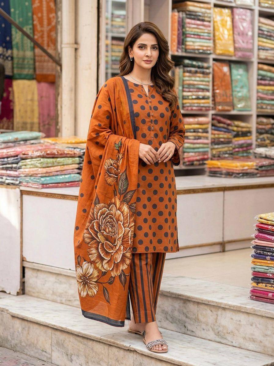 Nishat Lawn 3 Piece