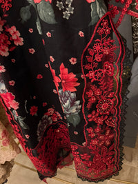 Embroidered stitched 3 Piece Dress