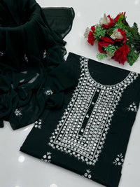 Soft Lawn Beautifully Handmade Embroidered 3 Piece