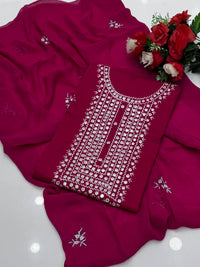 Soft Lawn Beautifully Handmade Embroidered 3 Piece