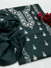 Hand Embroidered Paper lawn 2 Piece