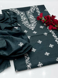 Hand Embroidered Paper lawn 2 Piece