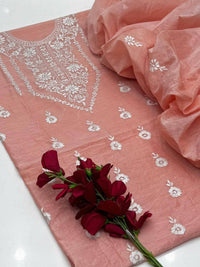 Hand Embroidered Paper lawn 2 Piece