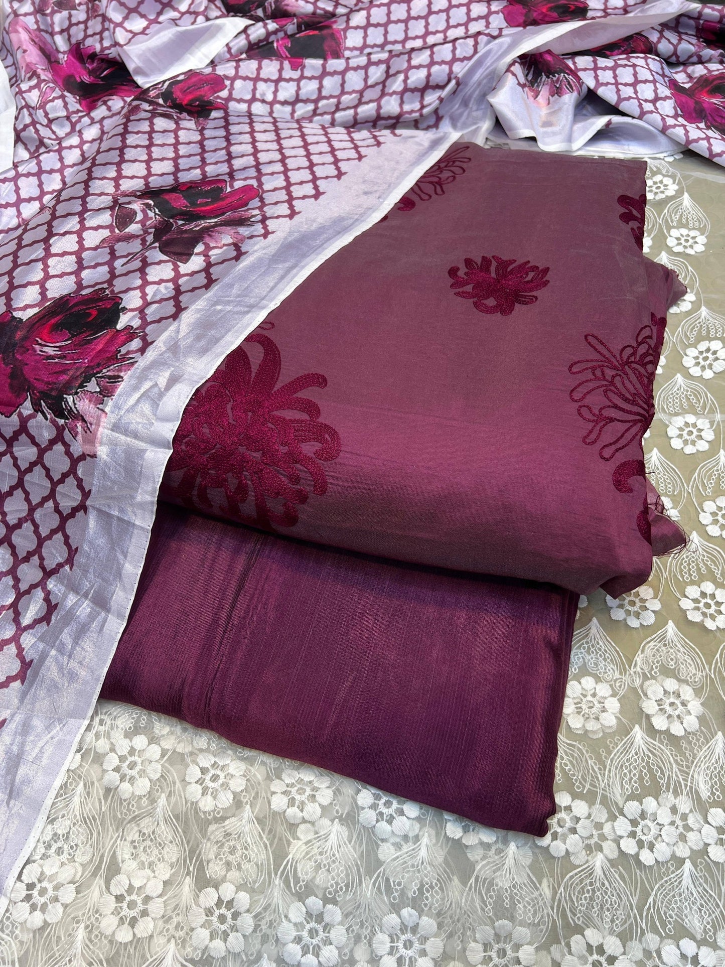 Paper Silk Chickenkari 3 Piece