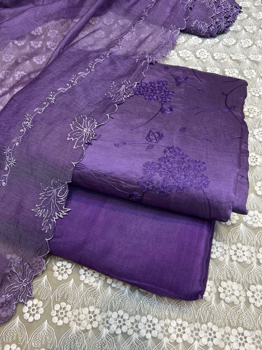Paper Silk Chickenkari 3 Piece