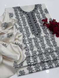 Soft Pure Lawn Beautifully Handmade Neat Shadow Tanka 2 Piece