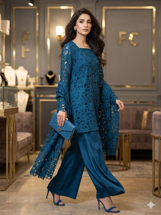 Qureshia Stitched Dress 3 Piece