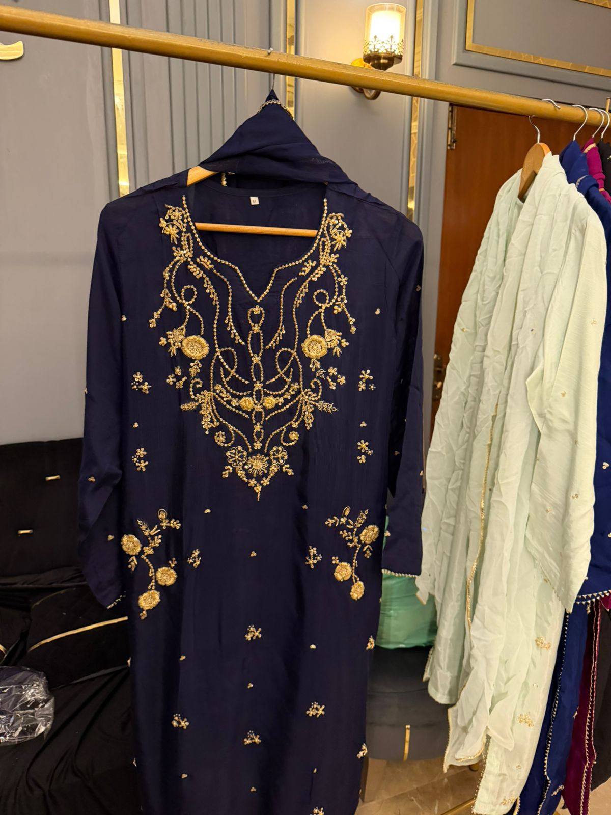 Premium Raw Silk handwork Dress
