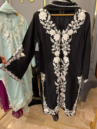 Rawsilk floral embroidered Suit