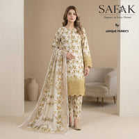 SAFAK Digital Floral Print Embroidered lawn Dress