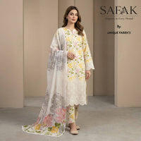 SAFAK Digital Floral Print Embroidered lawn Dress