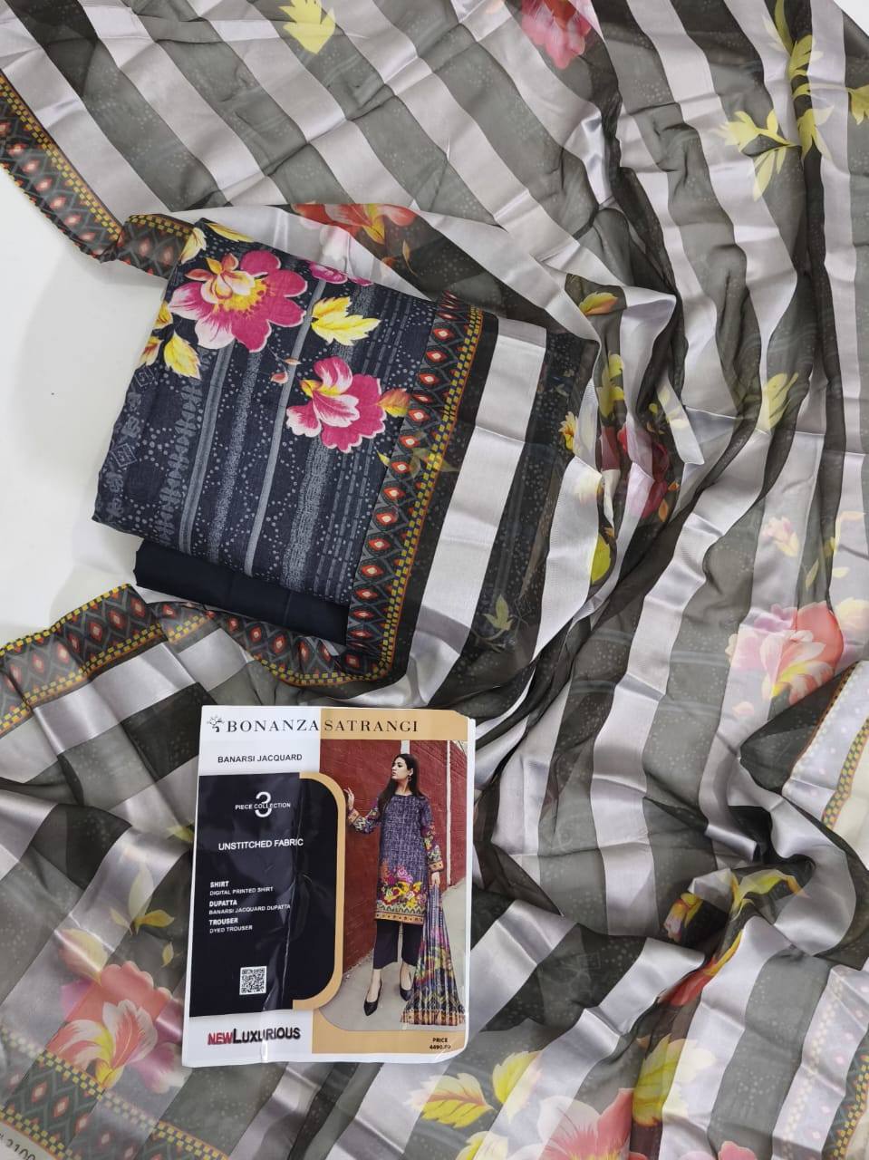 ETHNIC Digital Printed Premium Linen 3 Piece