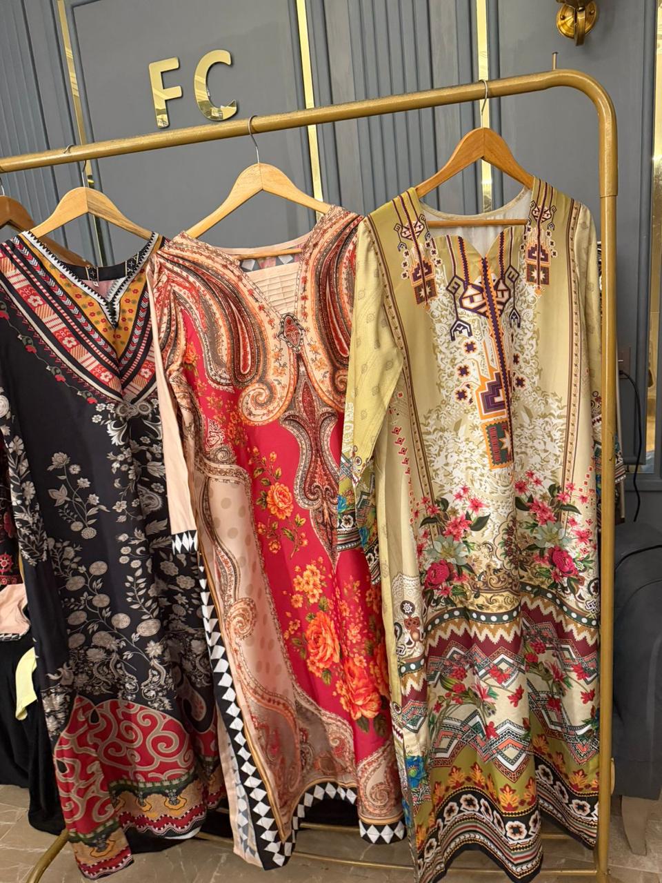 Swiss Lawn Digital Printed Kaftans