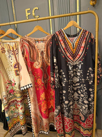 Swiss Lawn Digital Printed Kaftans