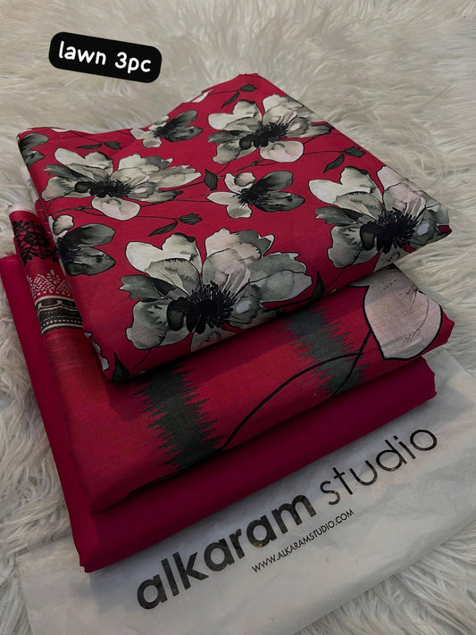 Alkaram Lawn 3 Piece
