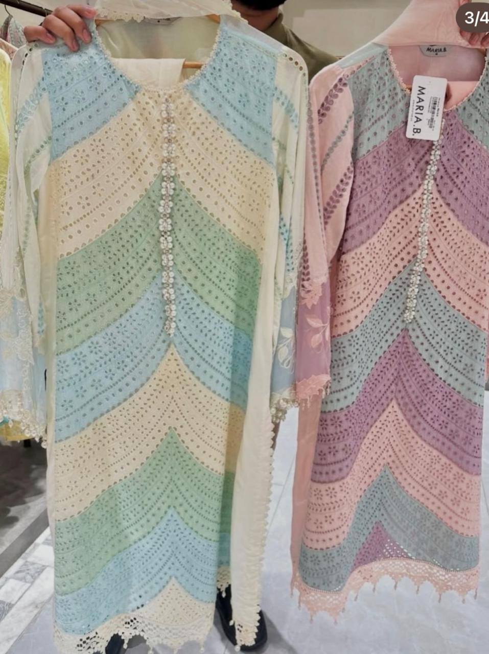 embroidered chicken kari Dress