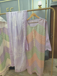 embroidered chicken kari Dress