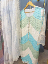 embroidered chicken kari Dress