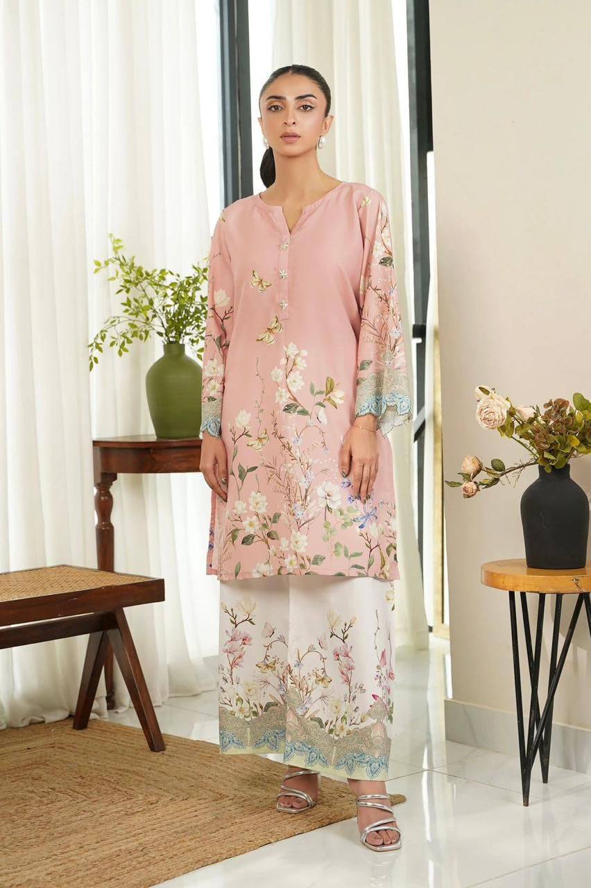 Doria Lawn Digital Print Dress