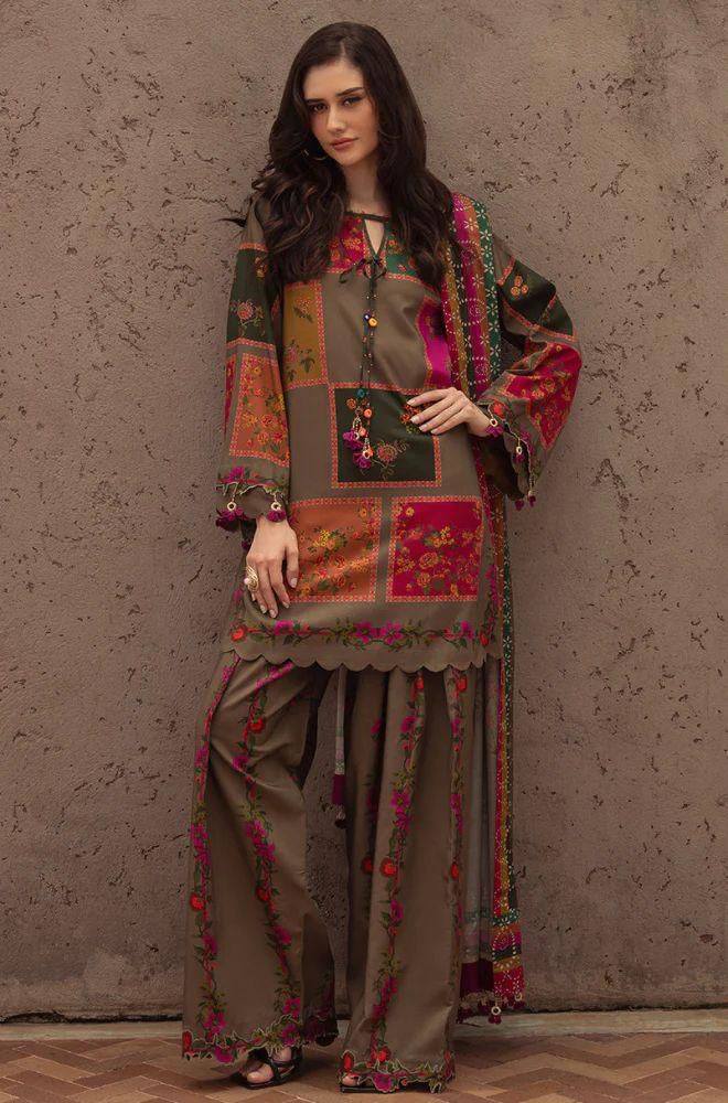 Doria Lawn Digital Print Dress