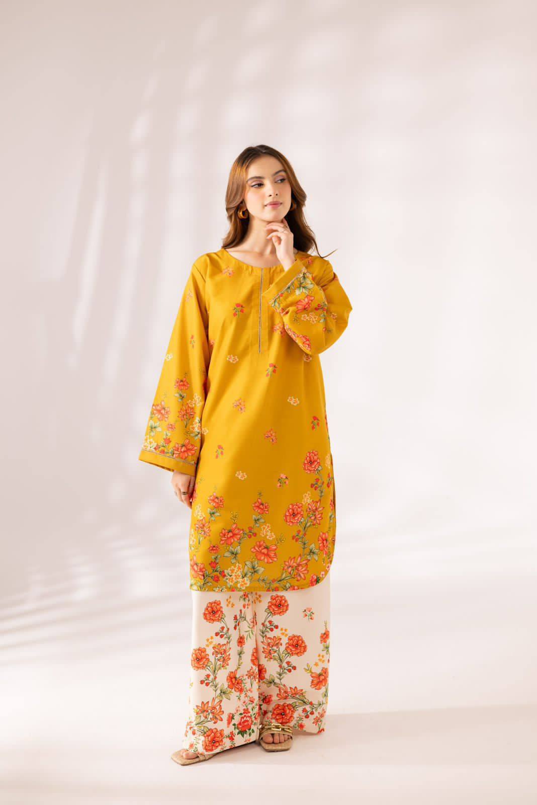 Doria Lawn Digital Print Dress