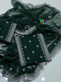 Cross Stitch Multi Embroidery Panel Work 3 Piece