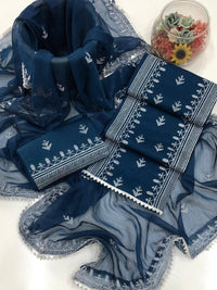 Cross Stitch Multi Embroidery Panel Work 3 Piece