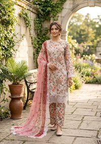 New arrival hot embroidered lawn 3 Piece